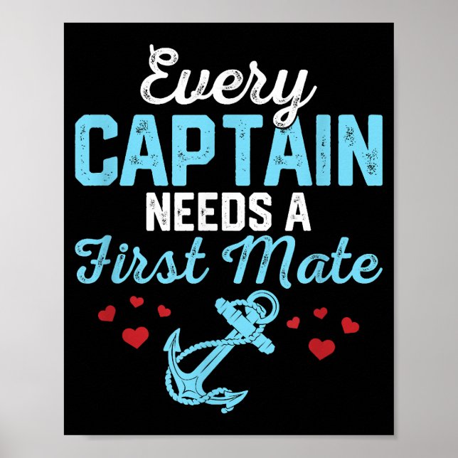Poster Chaque capitaine a besoin d'un second  (Devant)