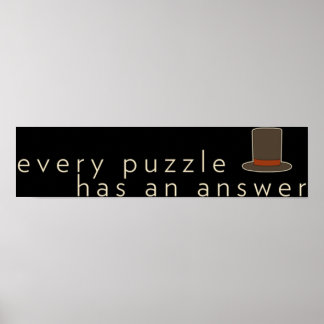 Poster chaque casse-tête a une réponse Professeur Layton