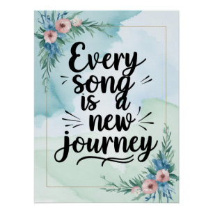 Poster Chaque chanson est un nouveau voyage