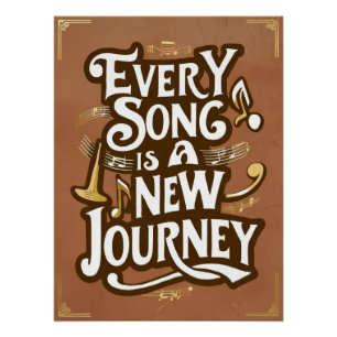Poster Chaque Chanson Est Un Nouveau Voyage