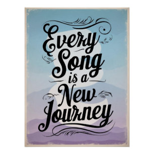 Poster Chaque chanson est un nouveau voyage