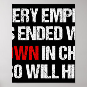 Poster Chaque Empire S'Est Terminé Avec Un Clown Au Pouvo