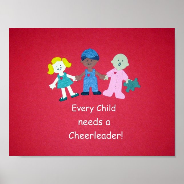 Poster Chaque enfant a besoin d'une Pom-pom girl ! (Devant)