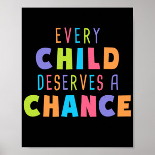 Poster Chaque enfant a droit à une chance d'adoption