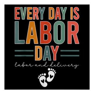 Poster Chaque Jour Est Fête Du Travail T-shirt Travail Et