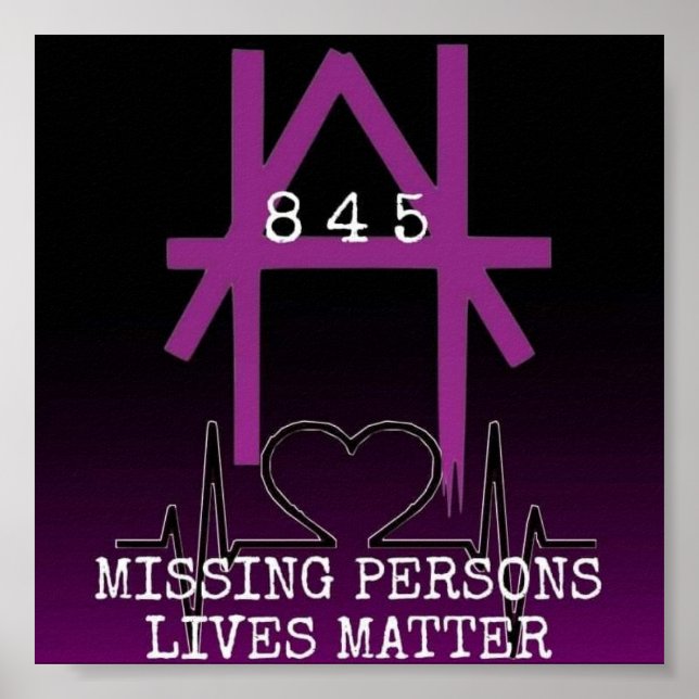 Poster Chaque personne disparue a son importance (Devant)