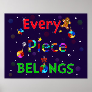 Poster Chaque pièce appartient à Noël