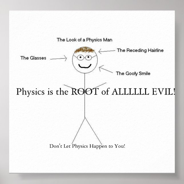 Poster Chaque professeur de physique (Devant)