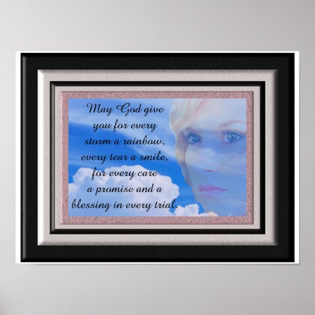 Poster Chaque tempête un arc-en-ciel - art imprimé (Devant)