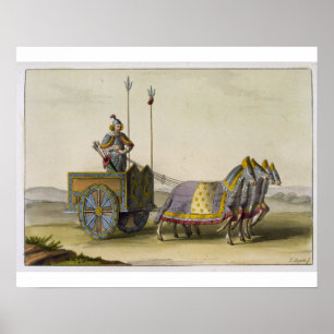 Poster Char chinois antique de guerre, de 'Le Costume