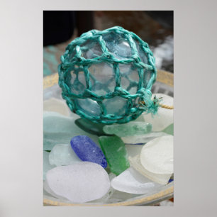 Poster Char de pêche en verre, Alaska