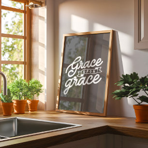 Poster Charbon chrétien Grâce sur grâce