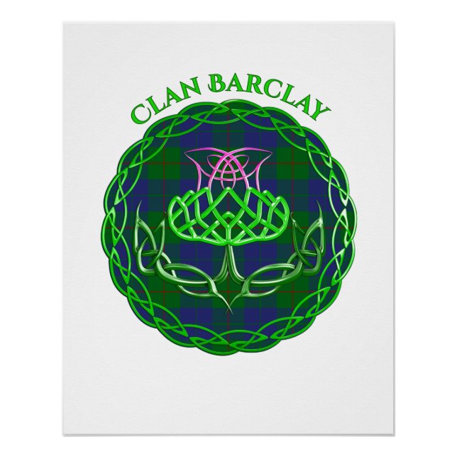 Poster Chardon celtique écossais de tarte barclay (Devant)