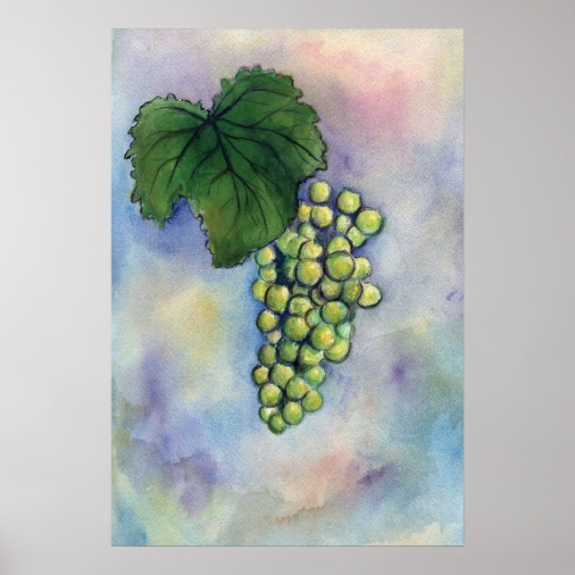 Poster Chardonnay Vins Imprimer (Devant)