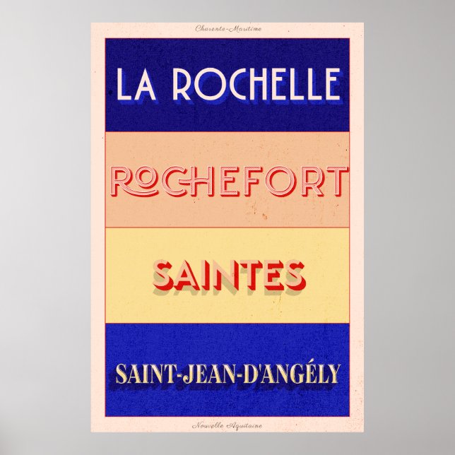 Poster Charente Maritime Art Déco (Devant)