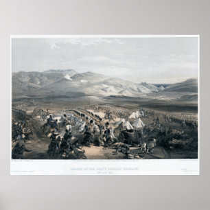 Poster Charge de la Brigade de cavalerie lourde