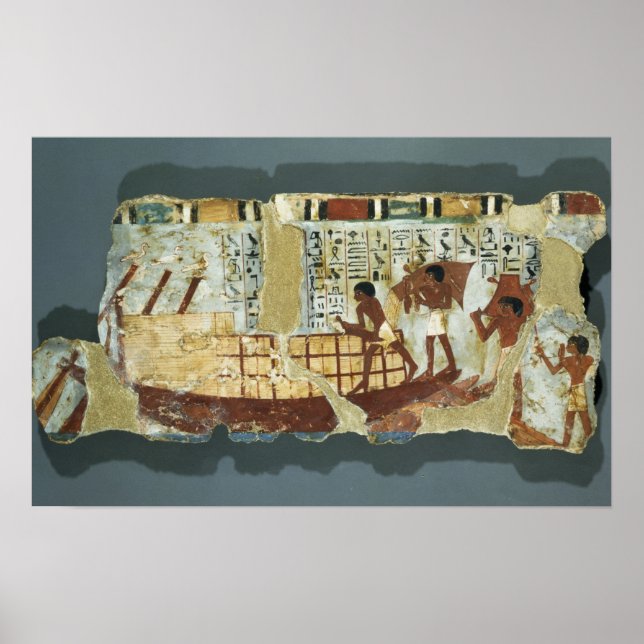 Poster Chargement de grain, de la Tombe d'Unsou, Est (Devant)