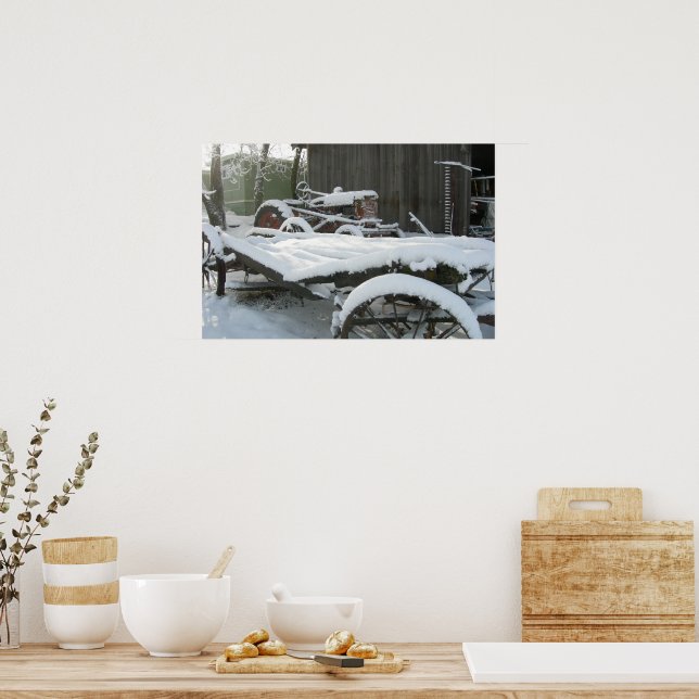 Poster Chariot à neige (Cuisine)