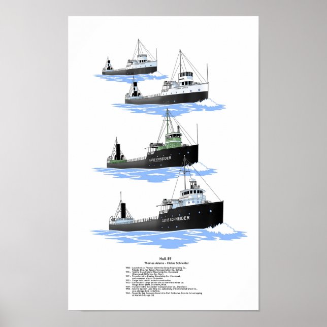 Poster Chariot des Grands Lacs Cletus Schneider (Devant)