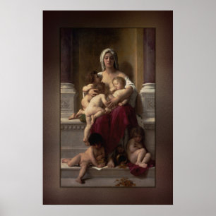 Poster Charité par William Adolphe Bouguereau
