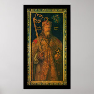 Poster Charlemagne par Dürer Canvas Imprimer