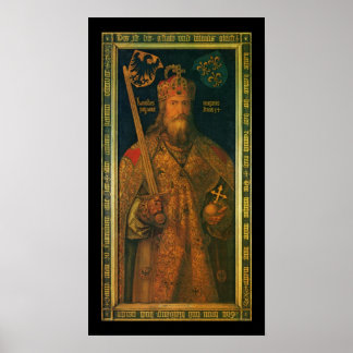 Poster Charlemagne par Dürer Canvas Imprimer