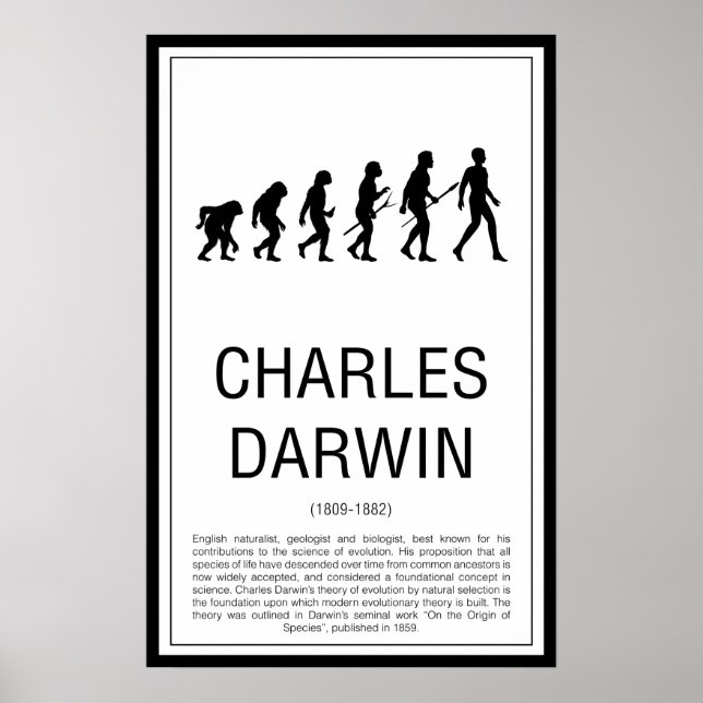 Poster Charles Darwin (Devant)