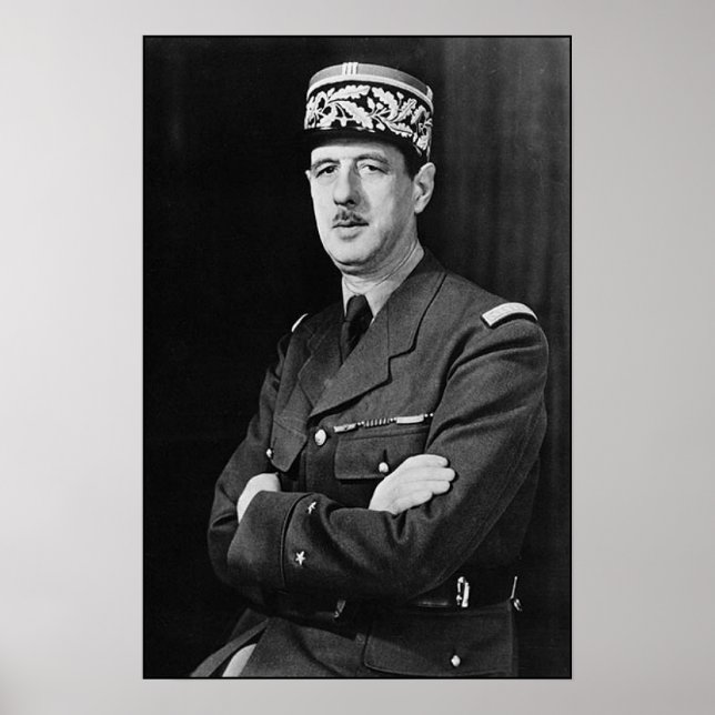 Poster Charles de Gaulle (Devant)