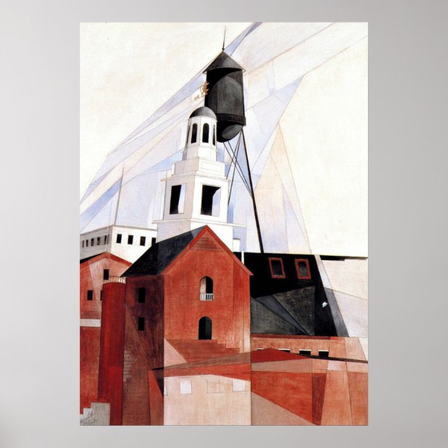Poster Charles Demuth peinture, Lancaster (Devant)