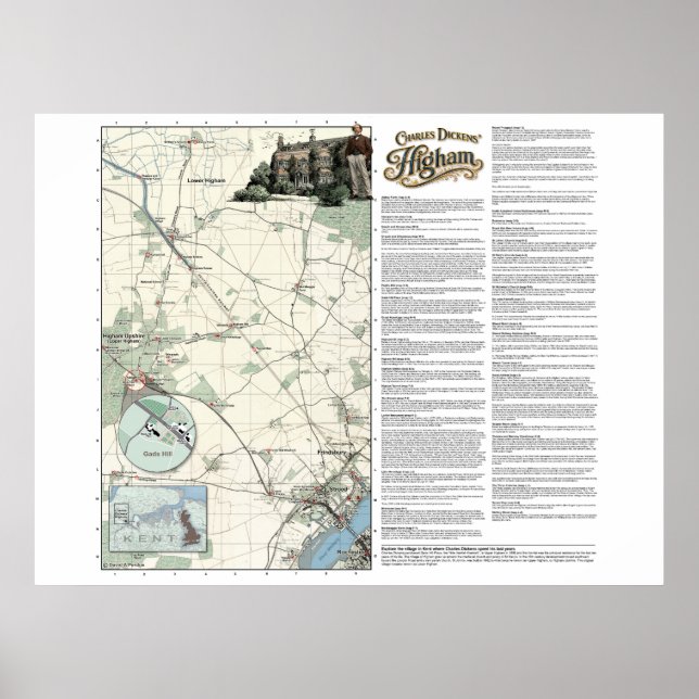 Poster Charles Dickens' Higham (Devant)