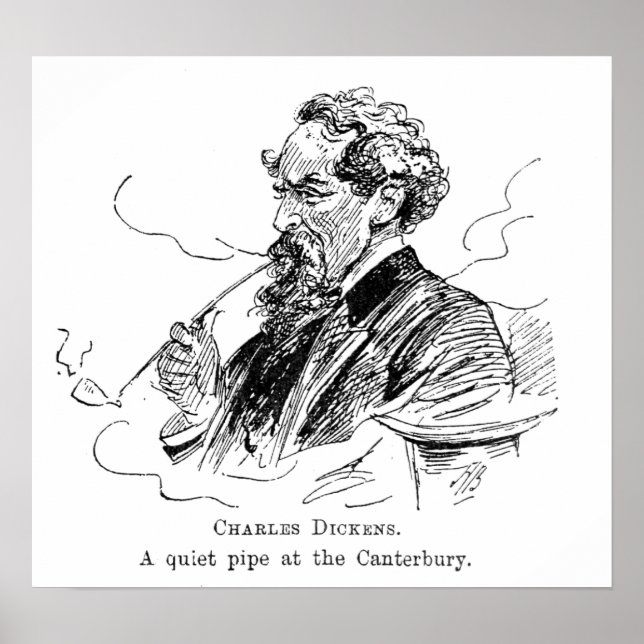 Poster Charles Dickens. Une conduite tranquille au Canteb (Devant)