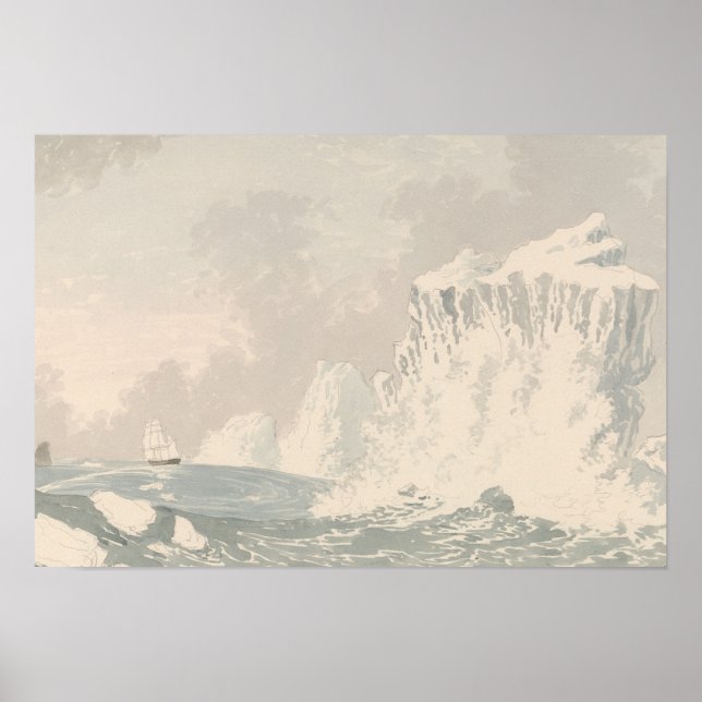 Poster Charles Hamilton Smith - Situation de S.M.S. Hecla (Devant)