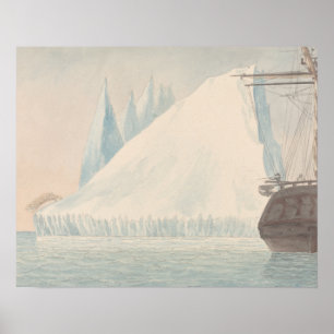 Poster Charles Hamilton Smith - Un iceberg et un ours pol