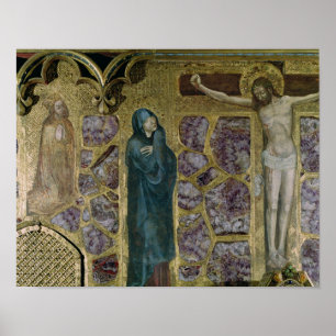 Poster Charles IV à la prière, Vierge et Christ de
