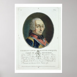Poster Charles-Louis-Auguste Fouquet (1684-1761) de 'Po