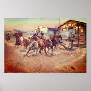 Poster Charles Marion Russell – Fumée d'un .45