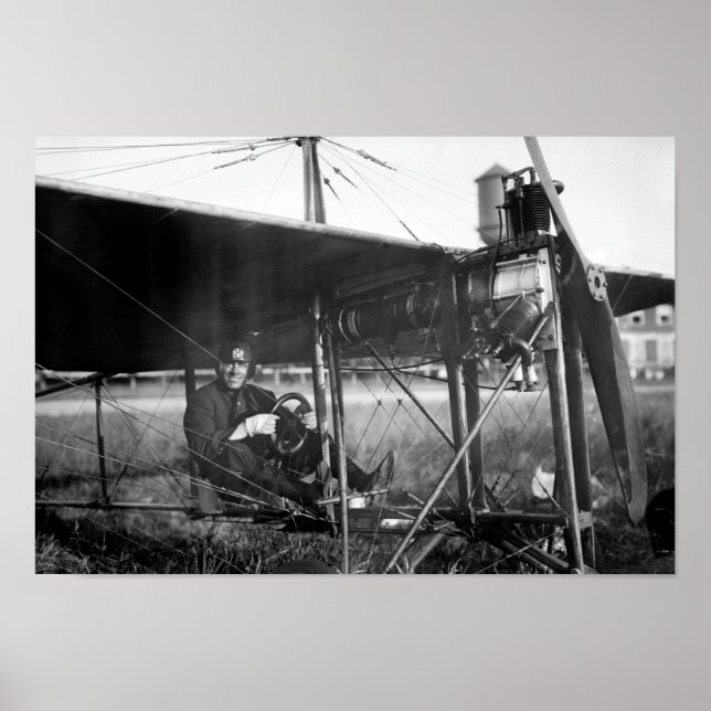 Poster Charles Murphy dans Monoplane de police - 1914 (Devant)