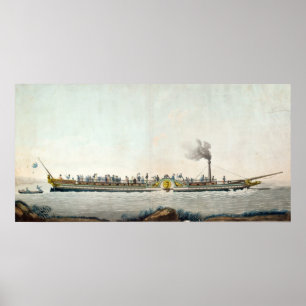 Poster Charles-Philippe, le premier bateau à  vapeur