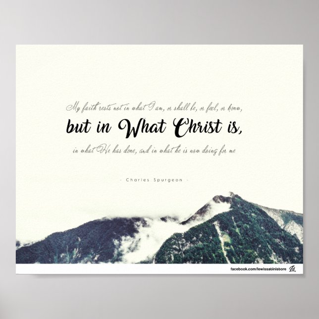 Poster Charles Spurgeon - mais dans ce que Christ est (Devant)