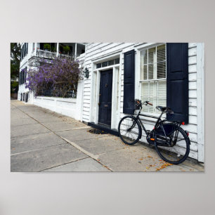 Poster Charleston historique, rue Caroline du Sud