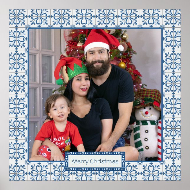 Poster Charleterie de Noël et pétales de fleurs (Devant)