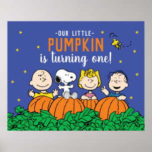 Poster Charlie Brown et Gang Citrouille 1er anniversaire