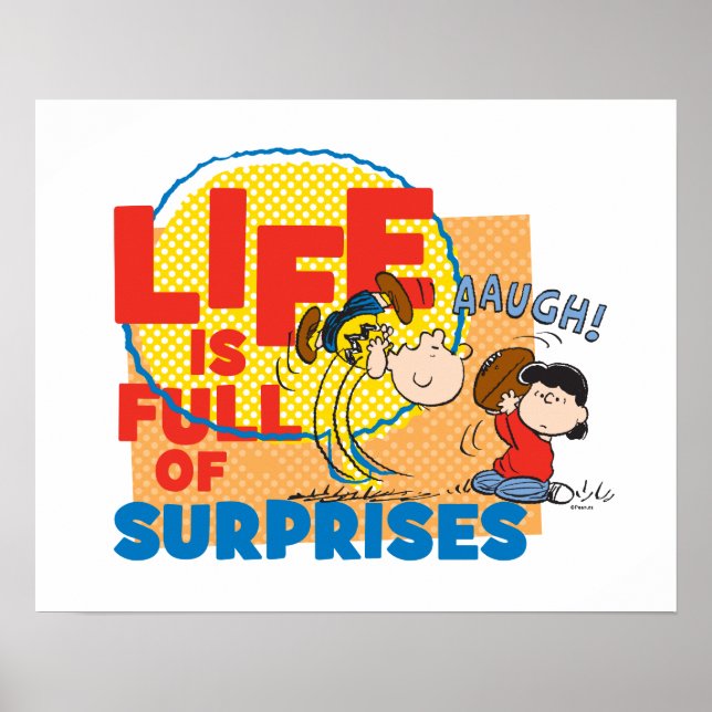 Poster Charlie Brown & Lucy - La vie est pleine de surpri (Devant)
