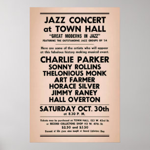 Poster Charlie Parker - Sonny Rollins - Thelonious Monk