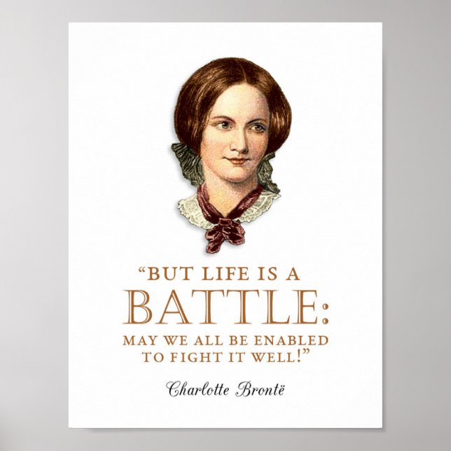 Poster Charlotte Bronte - La vie est une bataille (Devant)