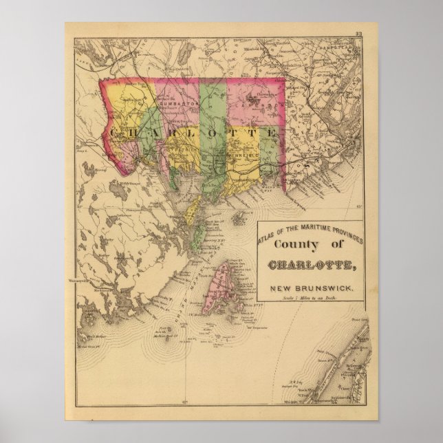 Poster Charlotte Co., NB (Devant)