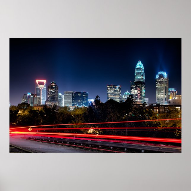 Poster Charlotte, NC (Devant)
