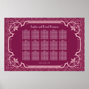 Poster Charm Cooper Great Gatsby Mariage Carte de siège