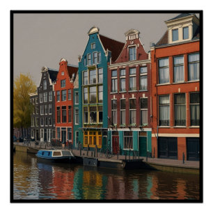 Poster Charme Amsterdam City