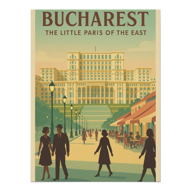 Poster Charme de Bucarest - Petit Paris de l'Est (Devant)